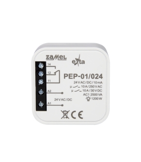Przekaźnik elektromagnetyczny dopuszkowy 10A 24V AC PEP-01/024
