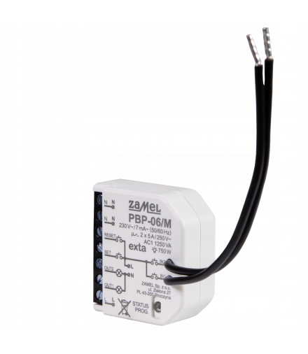 PRZEKAŹNIK BISTABILNY DOPUSZKOWY MINIATUROWY 230V AC PBP-06/M
