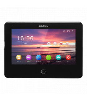 7" DWUŻYŁOWY WIDEOMONITOR IPS HD Z DOTYKOWYM EKRANEM ORAZ BRAMKĄ WIFI / CZARNY - SERIA 200 VP-209BHDWIFI