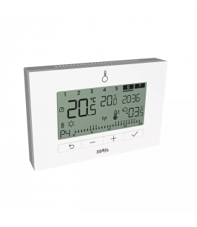 Regulator temperatury LBW-23 Exta Life tygodniowy bateryjny biały bezprzewodowy