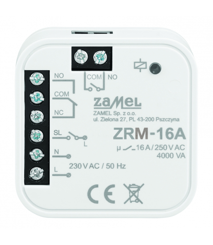 MODUŁ PRZEKAŹNIKA BEZPOTENCJAŁOWEGO, DOPUSZKOWY ZRM-16A