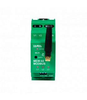 MONITOR ENERGII ELEKTRYCZNEJ MODBUS WI-FI 3F+N MEW-02 MODBUS/SC-16